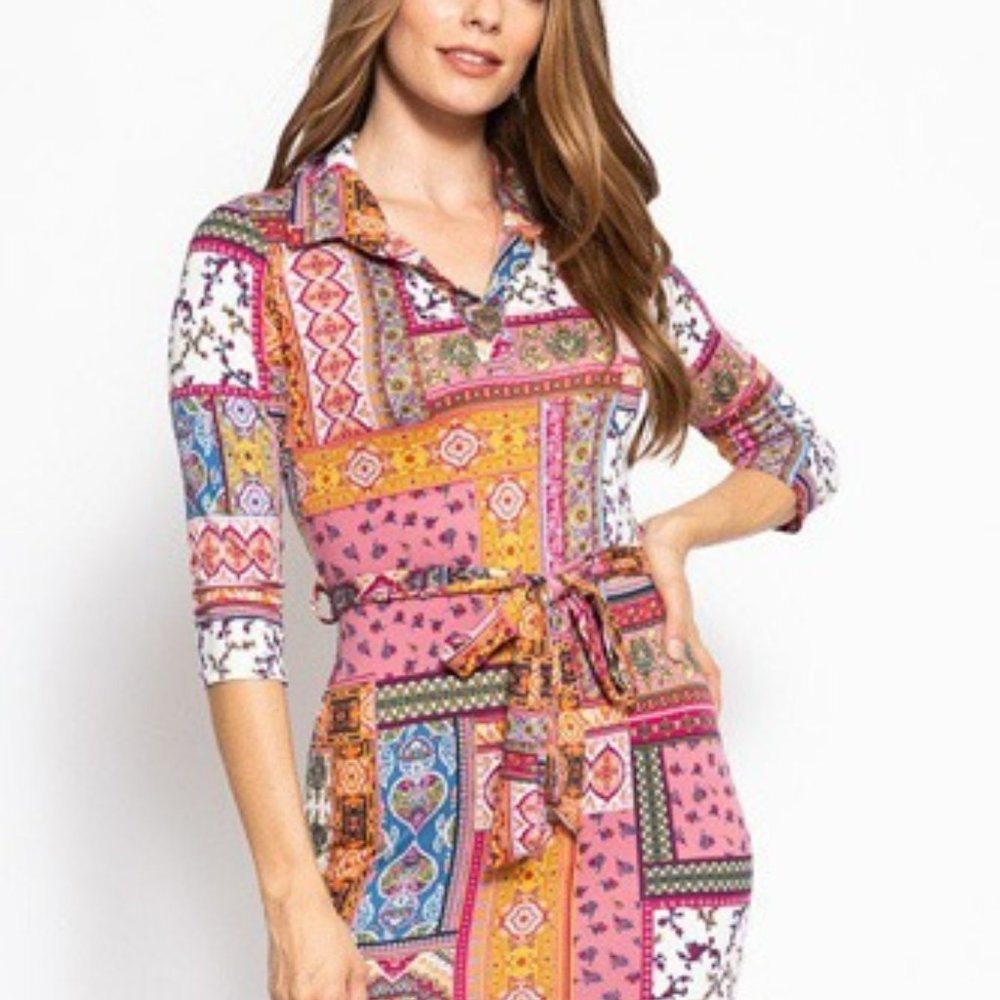 Colorful and cute Midi Dress